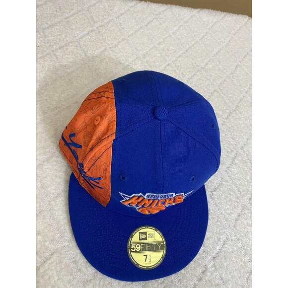 New Era 59Fifty New York Knicks Embroidered Orange/Blue Fitted Hat Size 7 1/2 - Picture 5 of 16